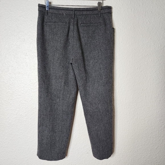 Cartonnier x Anthropologie Wool Blend Herringbone Trouser Pants Women's Size 8 - Picture 8 of 10